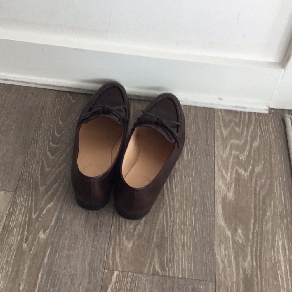J. Crew Brown leather loafers Size 7 $200 - Picture 4 of 9